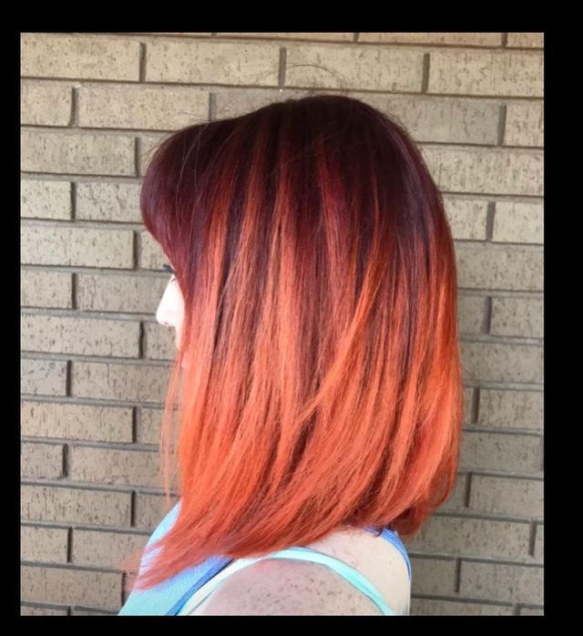 Shiny hair finish by Salon Elements